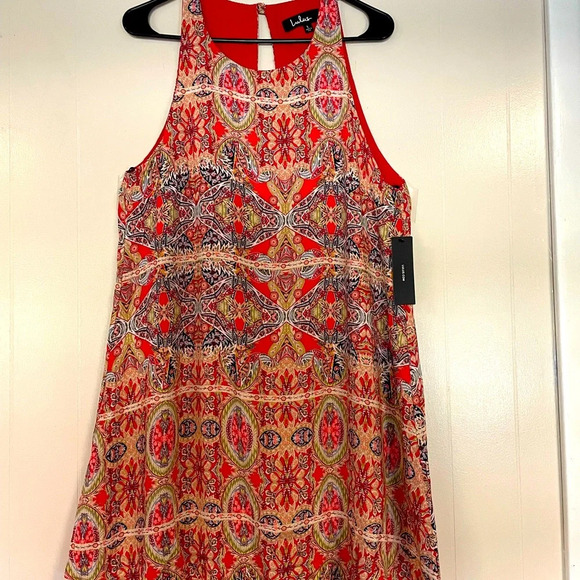 Lulu’s lined sleeveless Dress Size L NWT - Picture 3 of 6